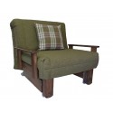 Kensington Single Chair Bed | Wood Stain Colours | sofabedbarn.co.uk